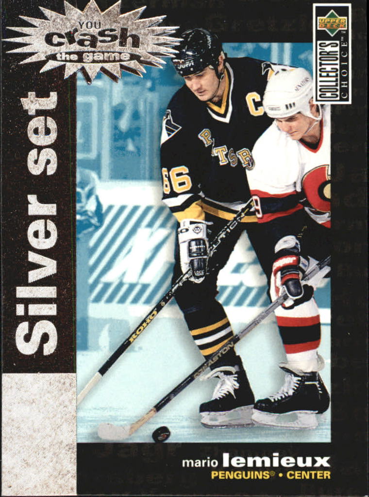 1995-96 Collector's Choice Crash the Game Silver Prize #C25 Mario Lemieux