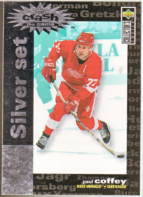 1995-96 Collector's Choice Crash the Game Silver Prize #C29 Paul Coffey