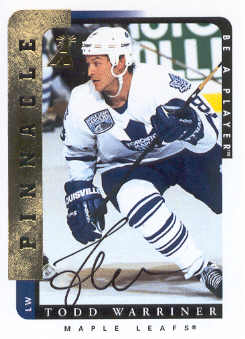 1996-97 Be A Player Autographs #122 Todd Warriner