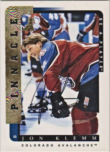 1996-97 Be A Player Autographs #144 Jon Klemm