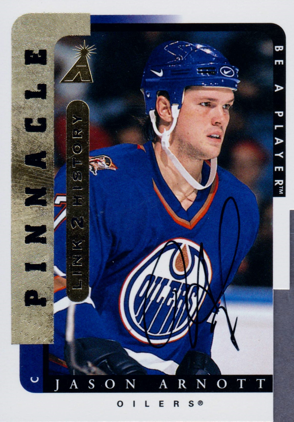 1996-97 Be A Player Link to History Autographs #5B Jason Arnott