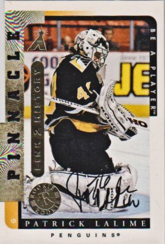 1996-97 Be A Player Link to History Autographs #10A Patrick Lalime