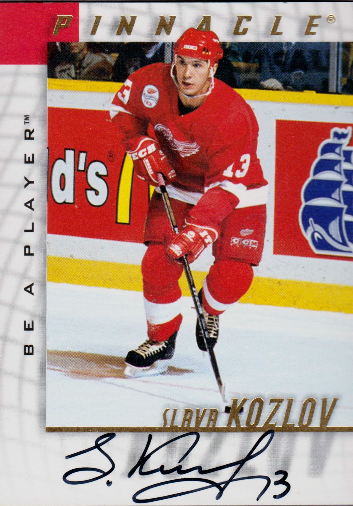 1997-98 Be A Player Autographs #97 Slava Kozlov