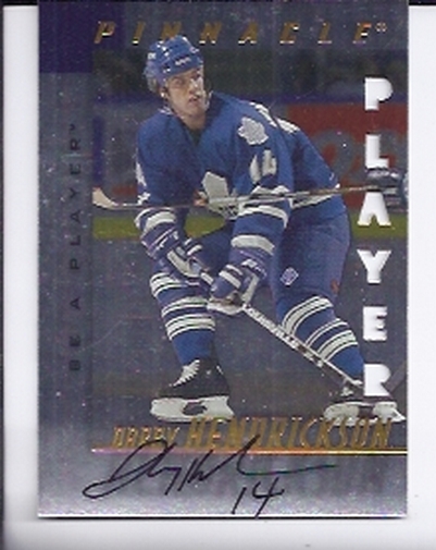 1997-98 Be A Player Autographs Die Cut #178 Darby Hendrickson