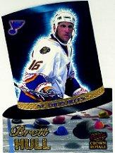 1997-98 Crown Royale Hat Tricks Die-Cuts #16 Brett Hull