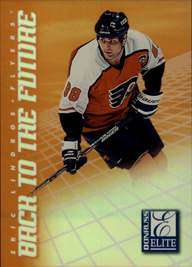 1997-98 Donruss Elite Back to the Future #1 Eric Lindros/Joe Thornton