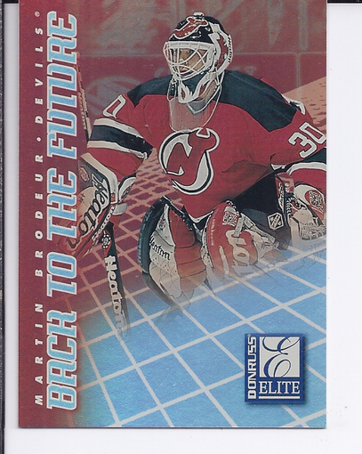 1997-98 Donruss Elite Back to the Future #7 Martin Brodeur/Roberto Luongo