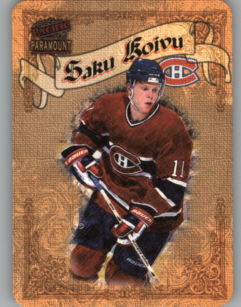 1997-98 Paramount Photoengravings #12 Saku Koivu