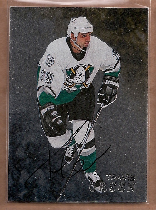 1998-99 Be A Player Autographs #155 Travis Green
