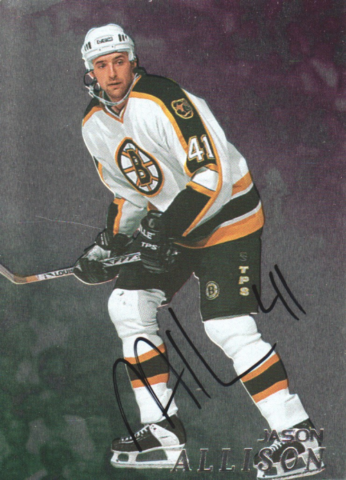 1998-99 Be A Player Autographs #156 Jason Allison