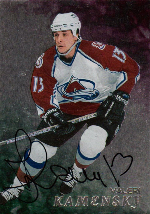 1998-99 Be A Player Autographs #186 Valeri Kamensky