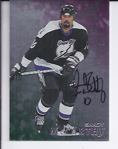 1998-99 Be A Player Autographs #282 Sandy McCarthy