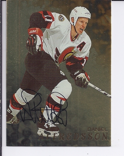 1998-99 Be A Player Autographs Gold #98 Daniel Alfredsson