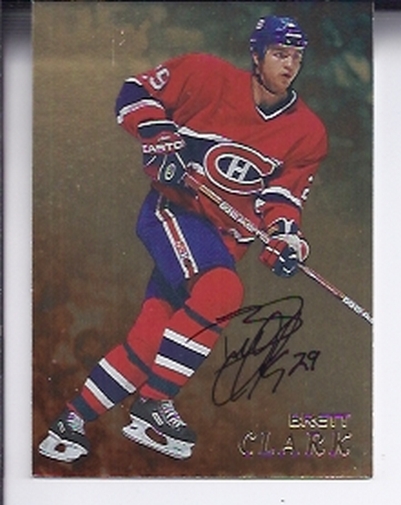 1998-99 Be A Player Autographs Gold #220 Brett Clark
