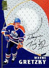 1998-99 Be A Player Playoff Game Used Jersey Autographs #G1 Wayne Gretzky
