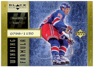 1998-99 Black Diamond Winning Formula Gold #WF18 Wayne Gretzky/1150