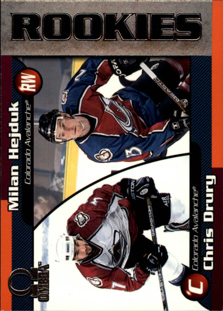 1998-99 Pacific Omega #67 Chris Drury RC/Milan Hejduk