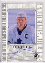 1998-99 SP Authentic Sign of the Times #MS Mats Sundin