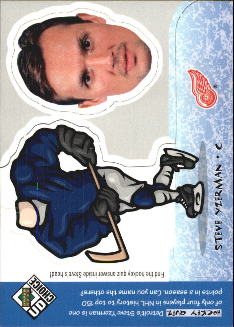 1998-99 UD Choice Mini Bobbing Head #BH27 Steve Yzerman
