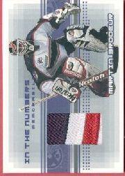 1999-00 BAP Memorabilia Jersey Numbers #I8 Martin Brodeur