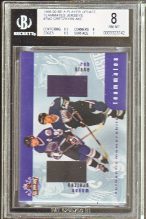 1999-00 BAP Update Teammates Jerseys #TM2 Wayne Gretzky/Rob Blake