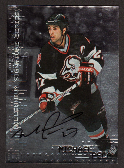 1999-00 BAP Millennium Autographs #30 Michael Peca SP