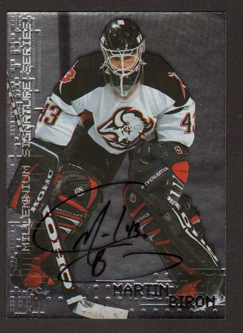 1999-00 BAP Millennium Autographs #35 Martin Biron