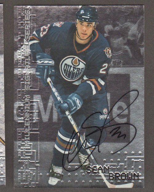 1999-00 BAP Millennium Autographs #101 Sean Brown
