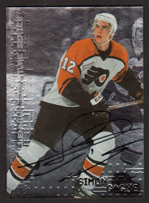 1999-00 BAP Millennium Autographs #183 Simon Gagne
