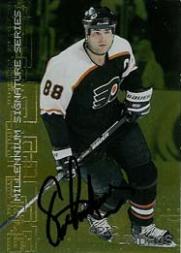 1999-00 BAP Millennium Autographs Gold #178 Eric Lindros SP