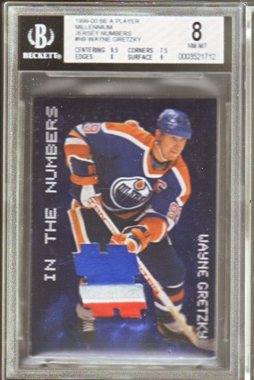 1999-00 BAP Millennium Jersey Numbers #N9 Wayne Gretzky