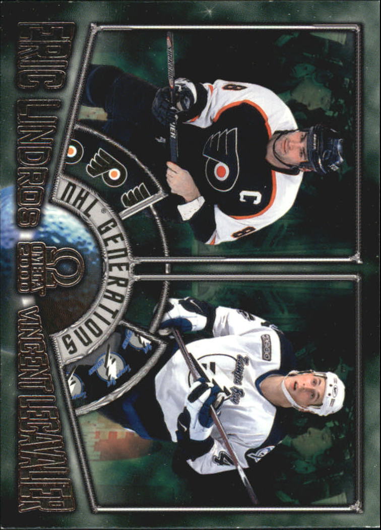 1999-00 Pacific Omega NHL Generations #9 Eric Lindros/Vincent Lecavalier