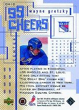 1999-00 SPx 99 Cheers #CH10 Wayne Gretzky back image