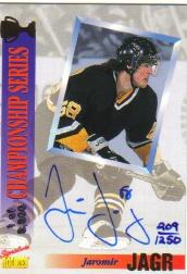1999-00 Stadium Club Co-Signers #CS5 Jaromir Jagr/Alexei Yashin