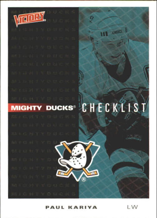 1999-00 Upper Deck Victory #1 Paul Kariya CL