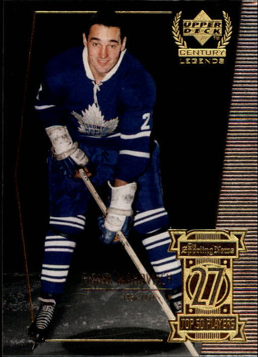 1999-00 Upper Deck Century Legends #27 Frank Mahovlich
