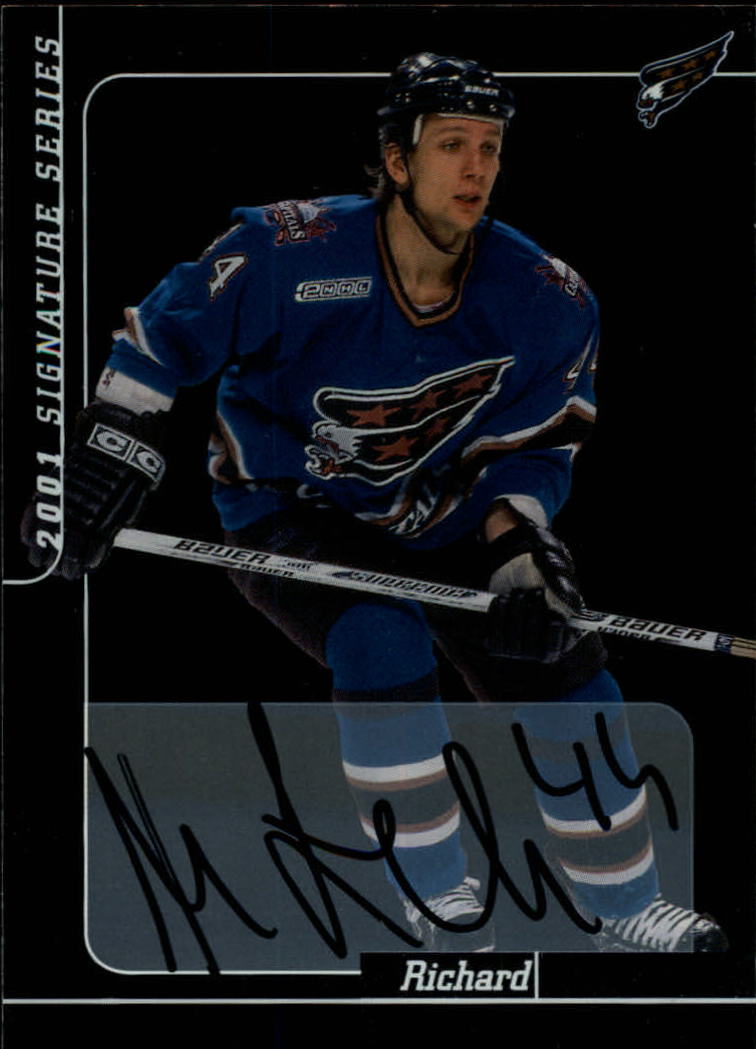 2000-01 BAP Signature Series Autographs #57 Richard Zednik