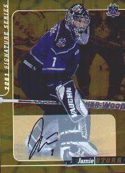 2000-01 BAP Signature Series Autographs Gold #155 Jamie Storr
