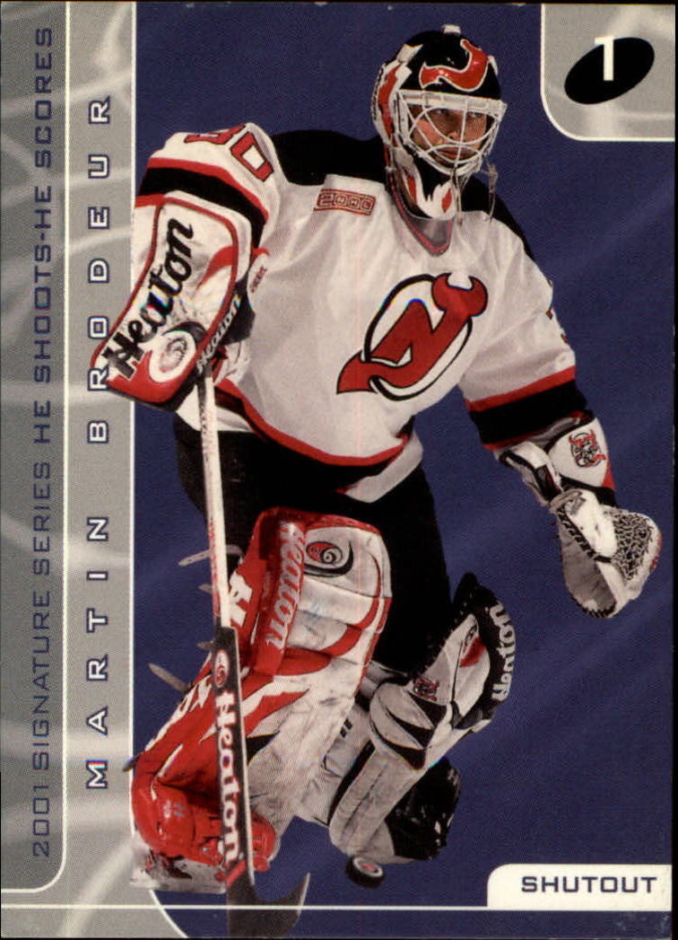 2000-01 BAP Signature Series He Shoots He Scores Points #2 M.Brodeur 1pts.