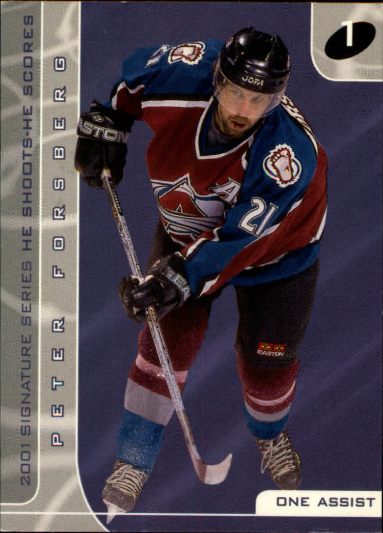 2000-01 BAP Signature Series He Shoots He Scores Points #4 P.Forsberg 1pts.
