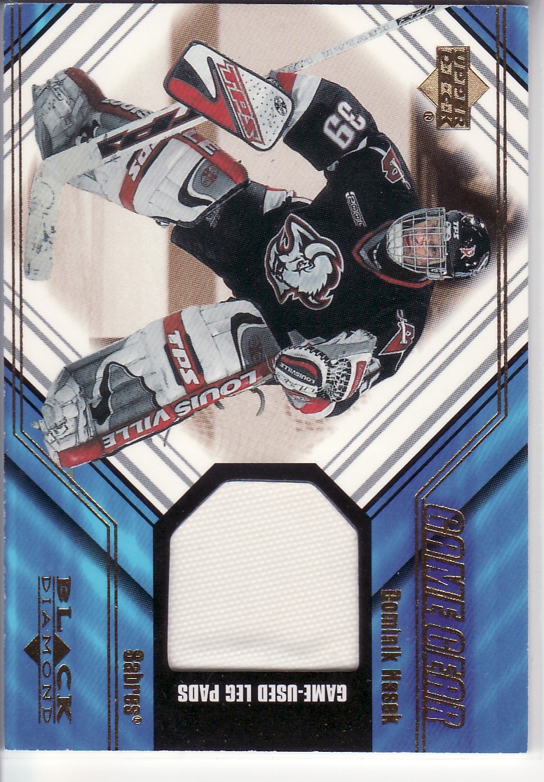 2000-01 Black Diamond Game Gear #LDH Dominik Hasek Pad
