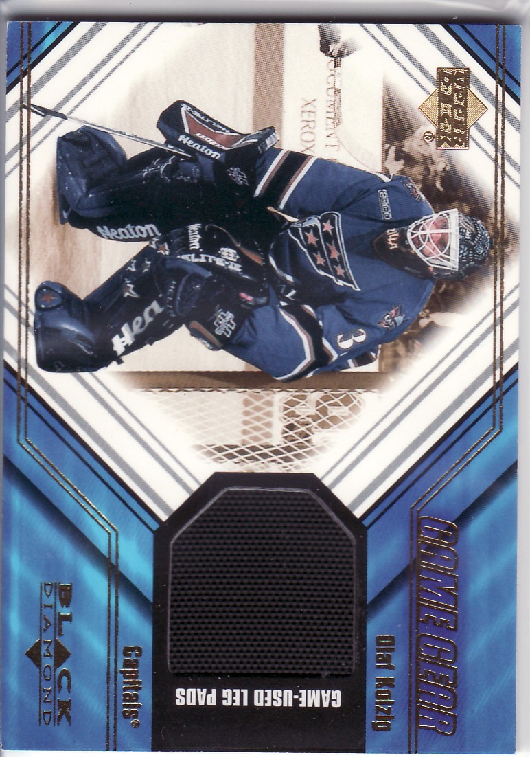2000-01 Black Diamond Game Gear #LOK Olaf Kolzig Pad