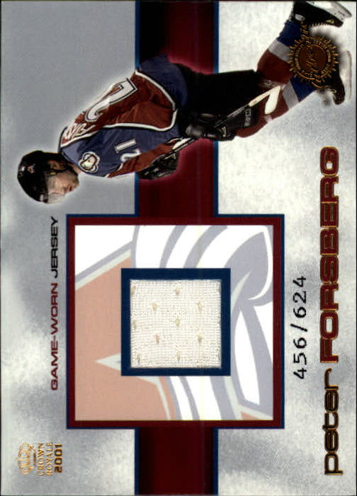 2000-01 Crown Royale Game-Worn Jerseys #6 Peter Forsberg/624