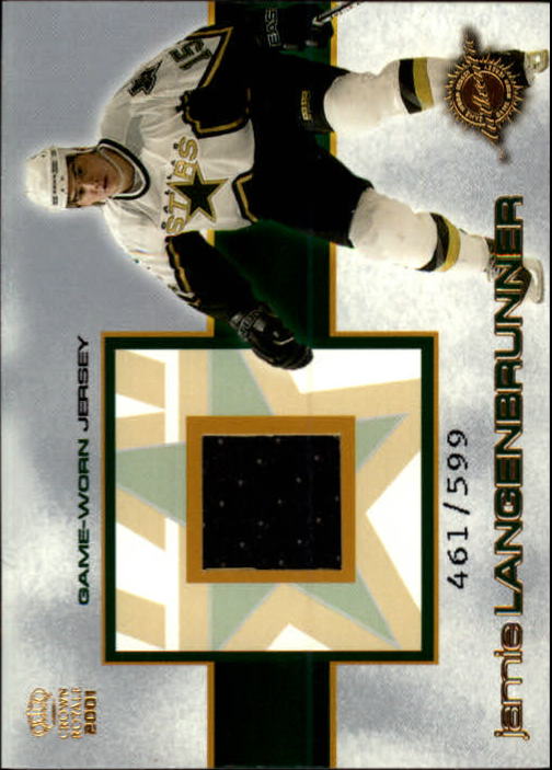 2000-01 Crown Royale Game-Worn Jerseys #9 Jamie Langenbrunner/599
