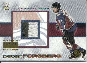 2000-01 Crown Royale Game-Worn Jersey Patches #6 Peter Forsberg/141