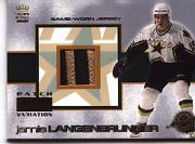 2000-01 Crown Royale Game-Worn Jersey Patches #9 Jamie Langenbrunner/143