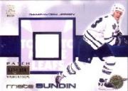 2000-01 Crown Royale Game-Worn Jersey Patches #24 Mats Sundin/104