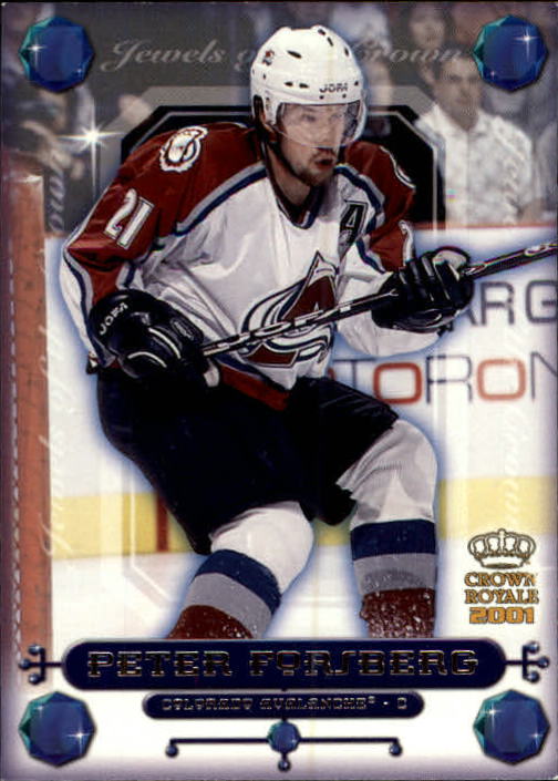 2000-01 Crown Royale Jewels of the Crown #8 Peter Forsberg