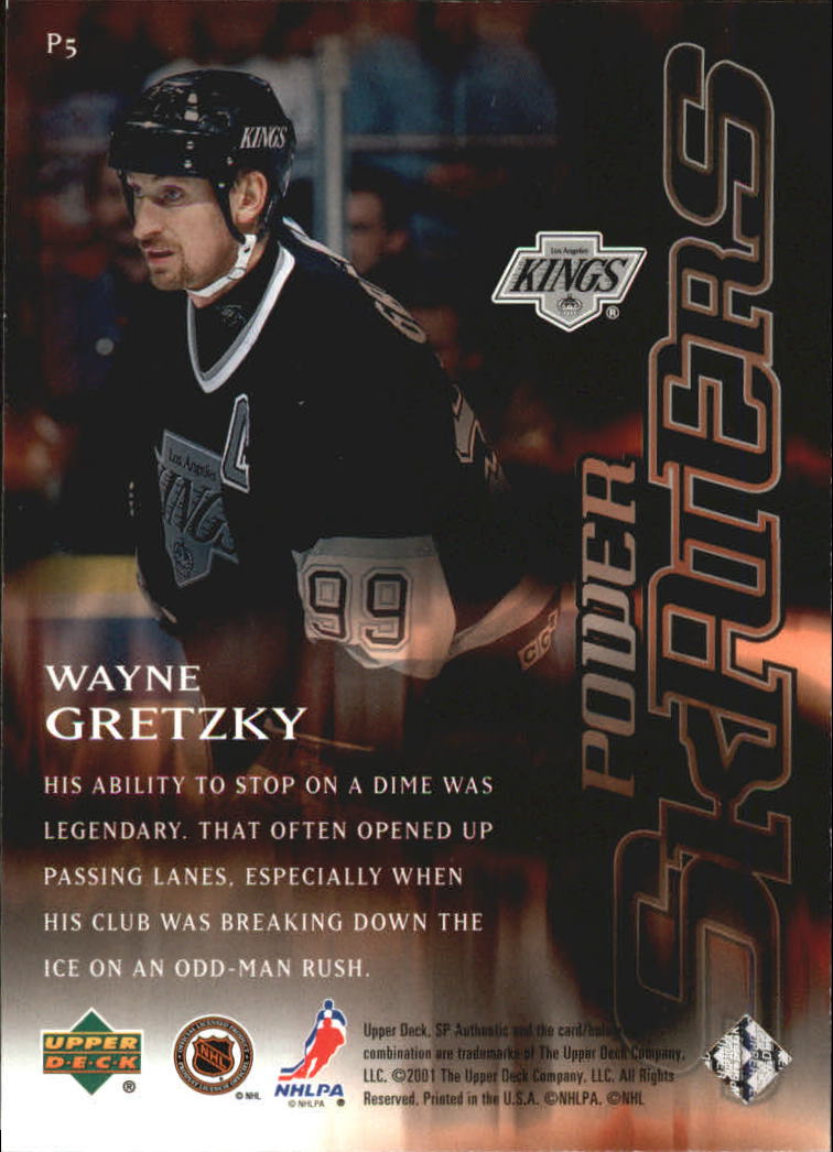 2000-01 SP Authentic Power Skaters #P5 Wayne Gretzky back image