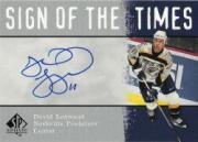 2000-01 SP Authentic Sign of the Times #DL David Legwand
